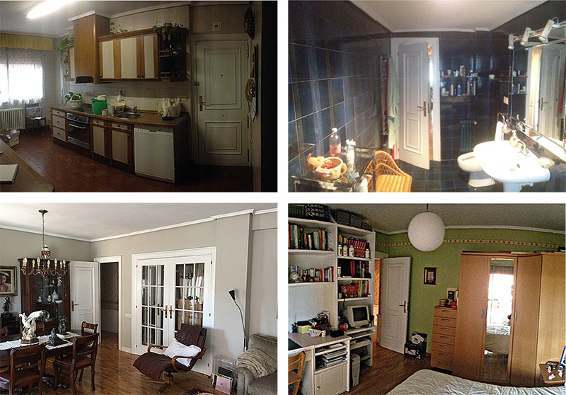 Se muestran imagenes de la vivienda antes de realizar la reforma
