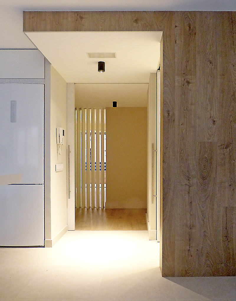Se muestra el recibidor de la vivienda